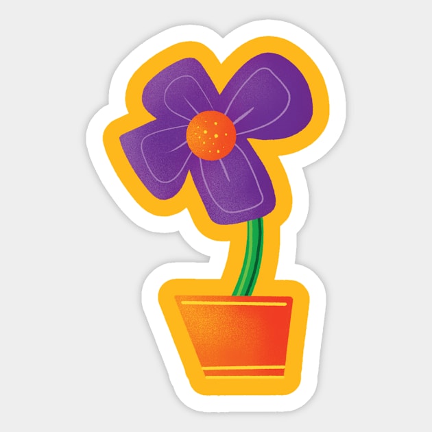 Flower from Spencer Stays Inside Sticker by Spencer Sparklestein